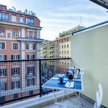 Blue Window In The Center Of Appartement *